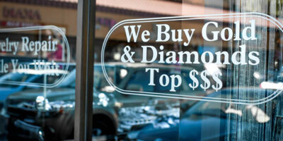 Jewelry store buying gold and diamonds also offers custom jewelry.