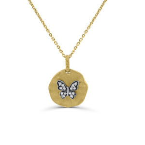 Two-Tone Butterfly Pendant
