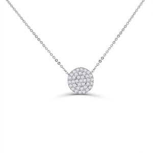 Round Diamond Cluster Pendant
